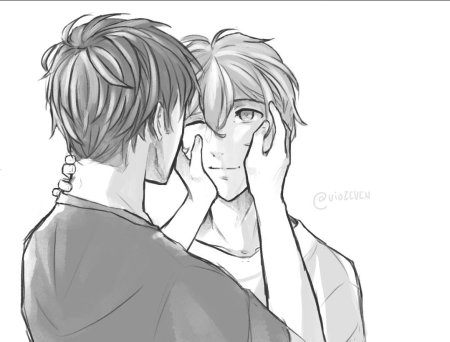 Сато и Уэнояма поцелуй