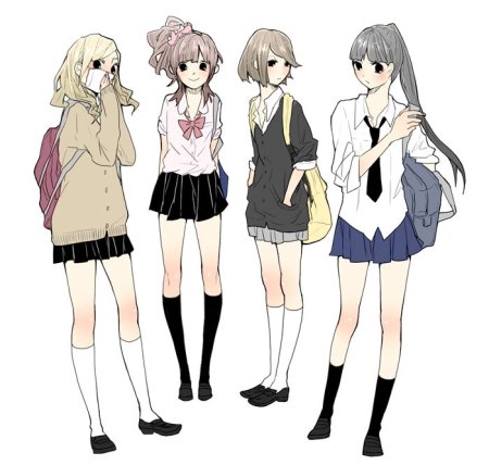 Красивая Школьная форма аниме