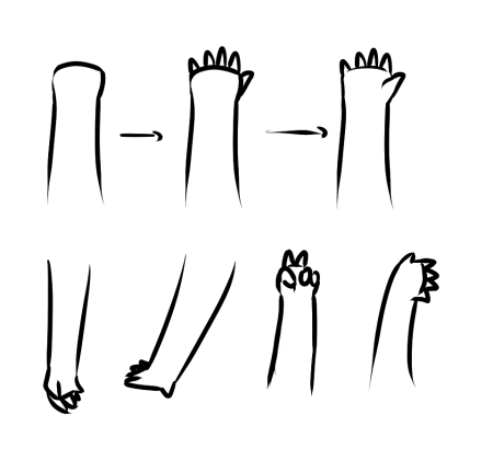 Руки для рисования Чиби