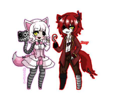 FNAF Мангл и Фокси аниме