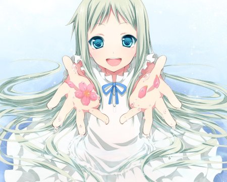 Девушка протягивает руку