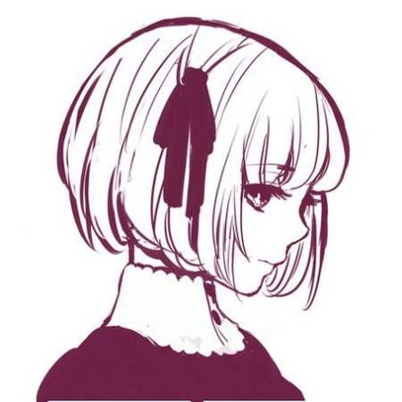 Аниме лицо короткие волосы