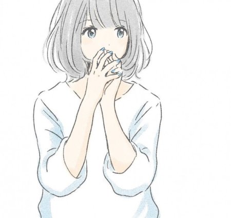 Аниме девочка с каре для срисовки