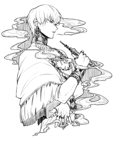 Fate арты карандашом