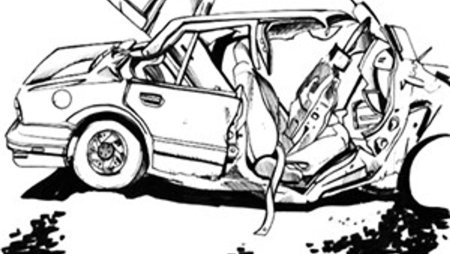 Раскраски разбитые машины