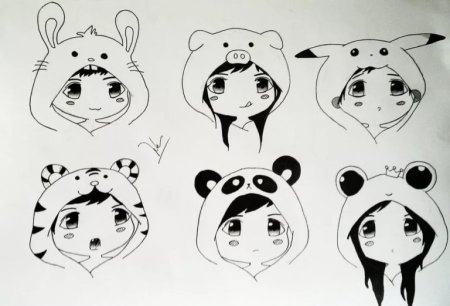 Рисунки аниме лёгкие маленькие