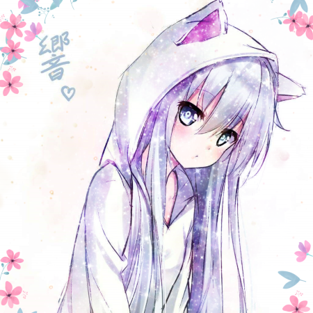 Рисунки для срисовки аниме девушки с ушками