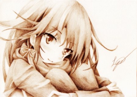 Рисунки аниме большие