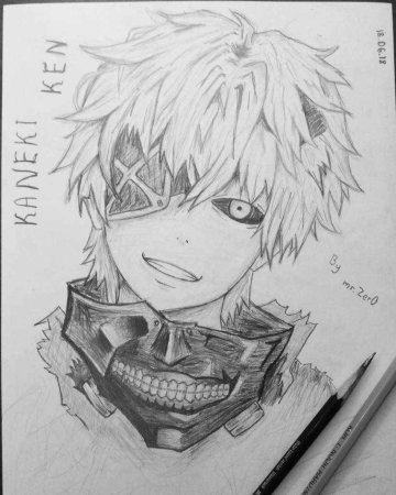 Аниме для срисовки гуль