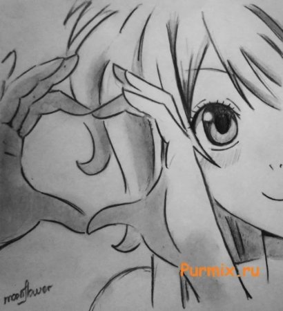 Красивые рисунки карандашом аниме