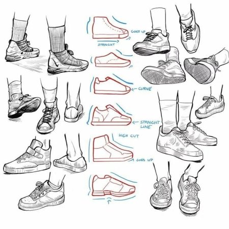 Обувь сзади туториал