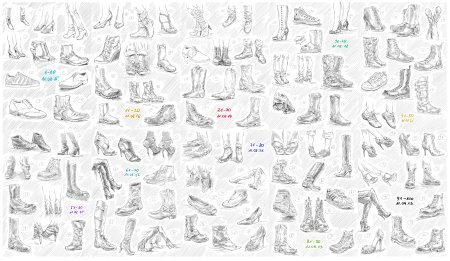 Обувь референсы для рисования