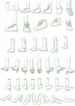 Сапоги спереди референс