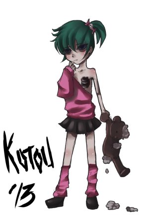 Нарисованные зомби девушки