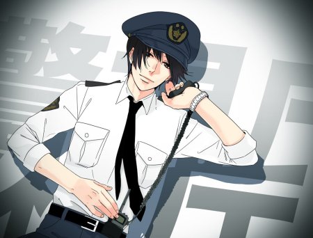 Куны в полицейской форме