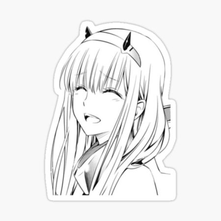 Раскраска аниме Zero two