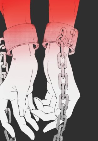 Руки в наручниках арт