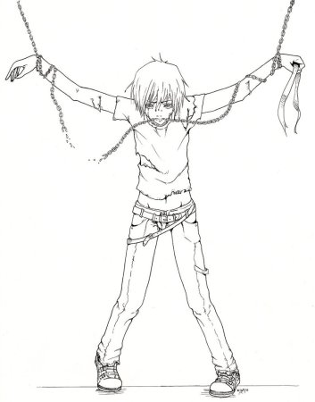 Позы для рисования в цепях