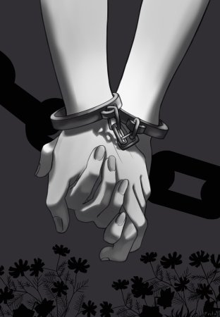 Руки в наручниках