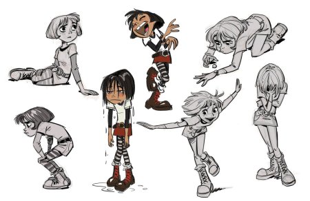 Разработка персонажа мультипликация