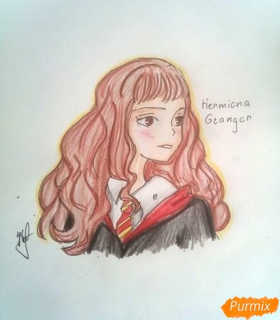 Аниме Гермиона Грейнджер портрет