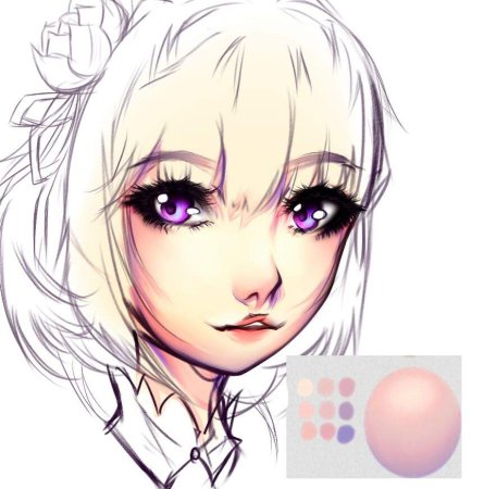 Покрас кожи аниме