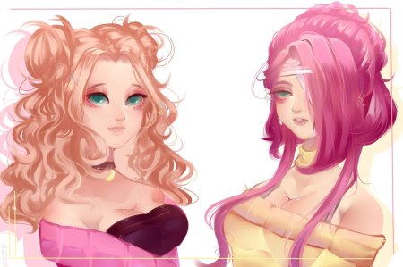 Покрас волос аниме