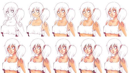 Покрас кожи аниме туториал