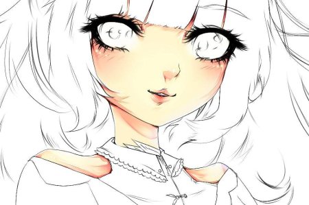 Цвет лица аниме