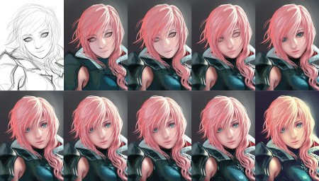 Покрас кожи аниме