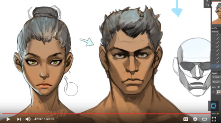 Цвет кожи арт референс