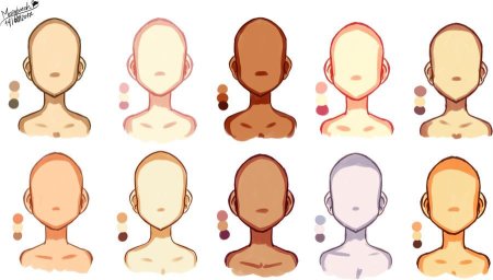 Цвет кожи референс