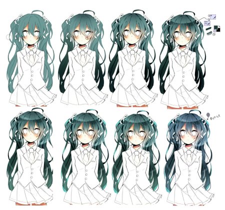 Туториалы по покрасу волос аниме