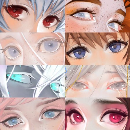 Покрас глаз в САИ