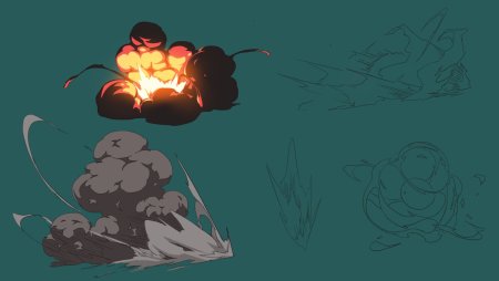 Взрыв туториал рисование