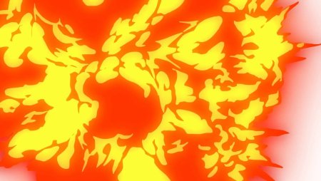 Огонь эффект мультяшный