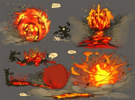 Огненный шар референс