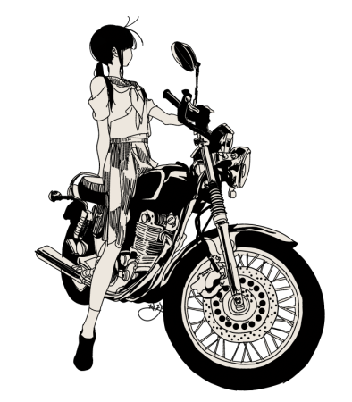 Мотоциклист арт