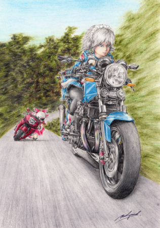 Аниме байкер