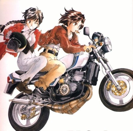 Мотоцикл в аниме 90