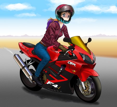 Honda CBR 600 аниме