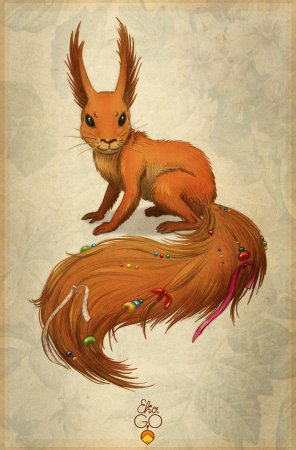 Белочка рисунок