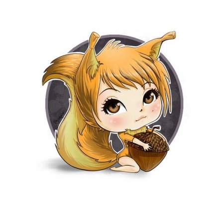 Анимешная белка