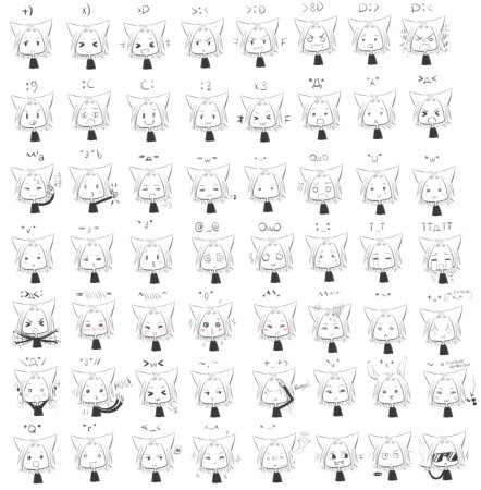 Аниме эмоции Котоура Сан