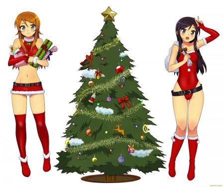 Елка в стиле аниме