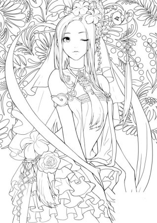 Раскраски японские аниме