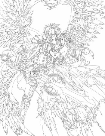 Раскраска антистресс аниме