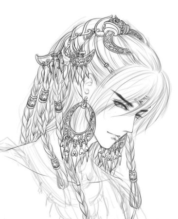 Раскраски аниме сложные