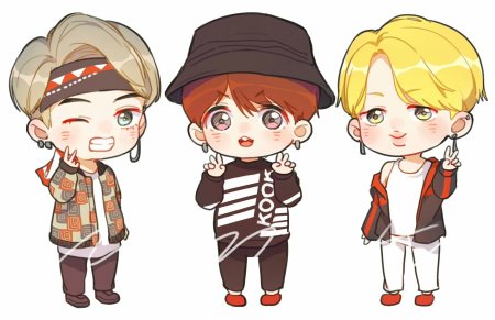 BTS арт Чиби