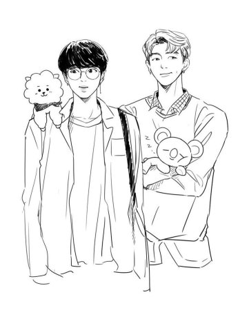BTS Намджины рисунок